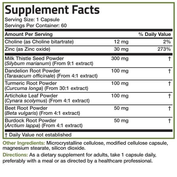 Liver Detox 60 capsule Bronson Laboratories