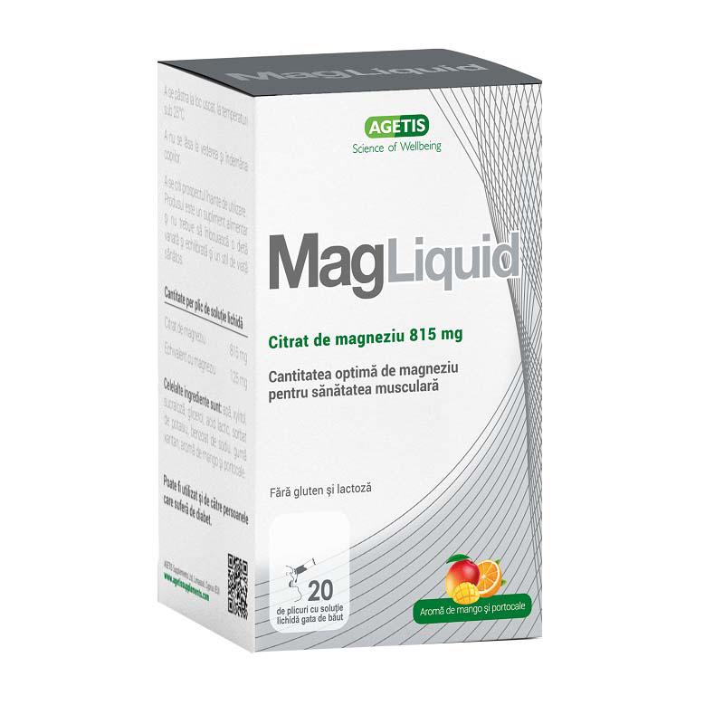 MagLiquid Solutie 815 miligrame 20 plicuri Agetis