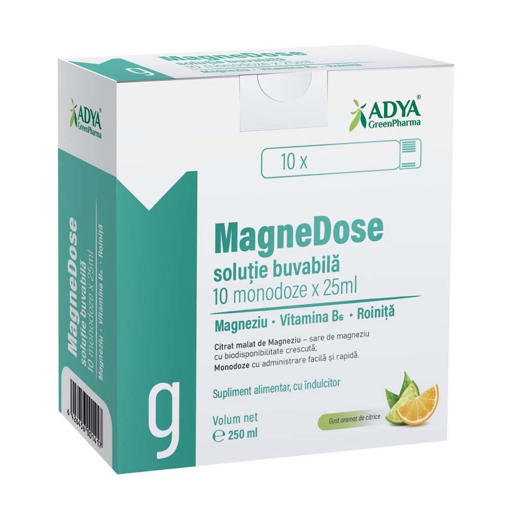 MagneDose Solutie Buvabila 10 monodoze x 25 mililitri Adya Green Pharma