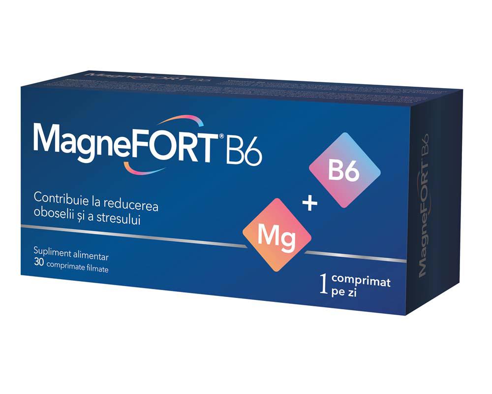 Magnefort B6 30 comprimate Biofarm