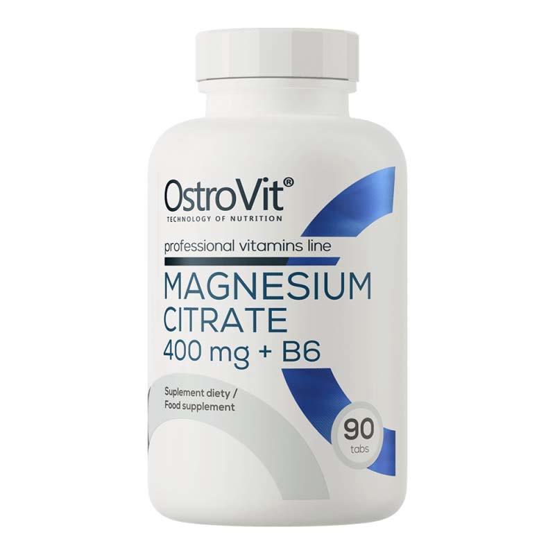 Magnesium Citrate 400 miligrame cu Vitamina B6 90 tablete OstroVit