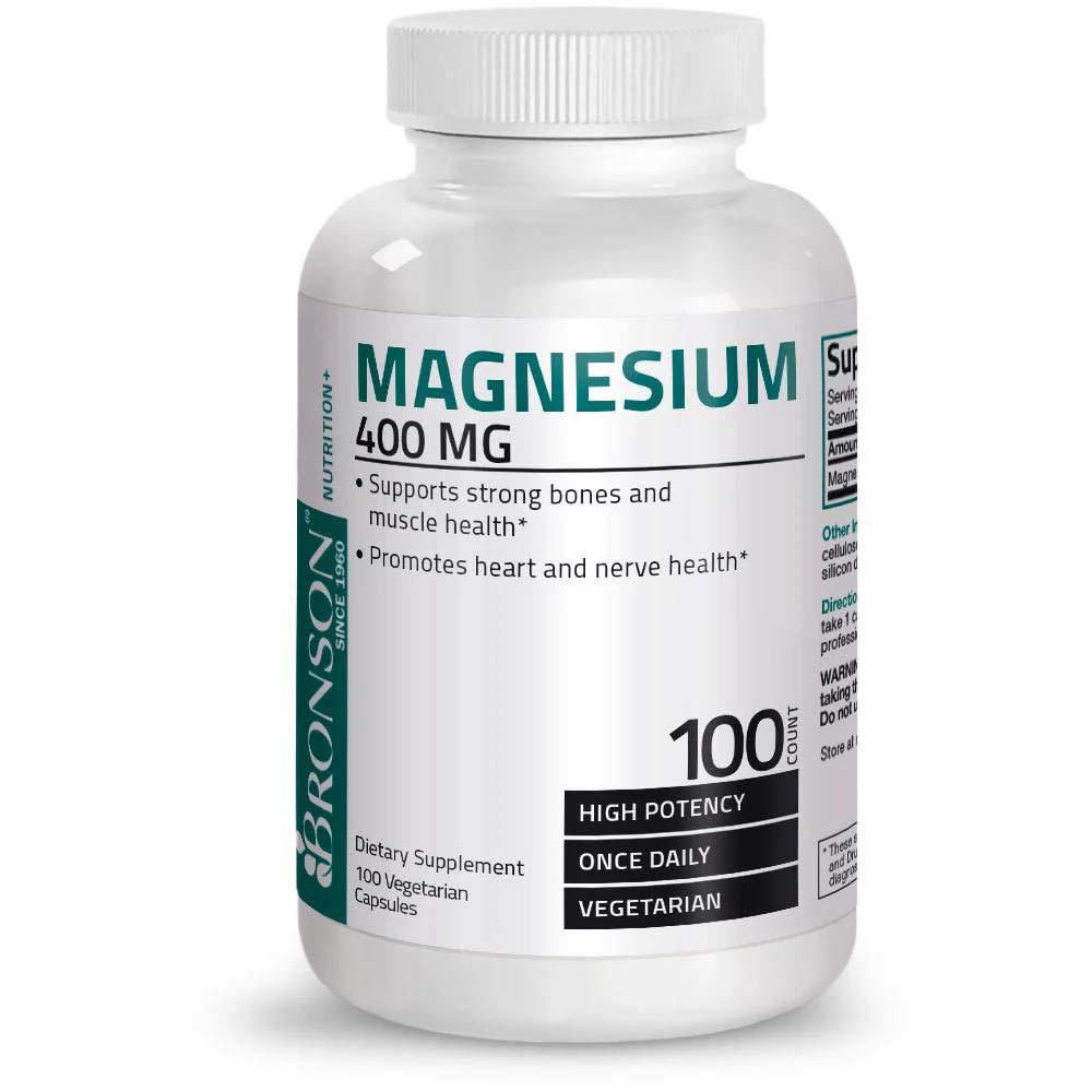 Magneziu 400 miligrame 100 capsule Bronson Laboratories