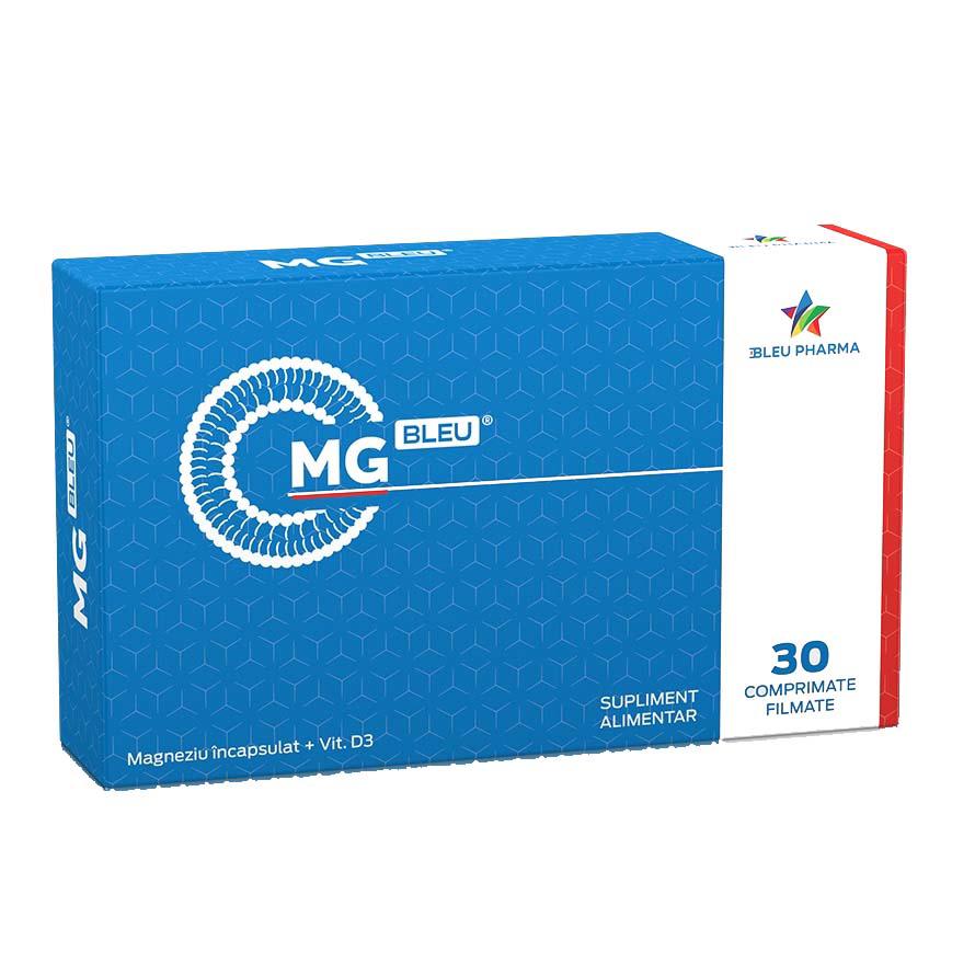 Magneziu Incapsulat + Vitamina D 3 Mg Bleu 30 comprimate Bleu Pharma