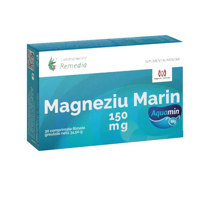 Magneziu Marin 150 miligrame 30 comprimate Laboratoarele Remedia