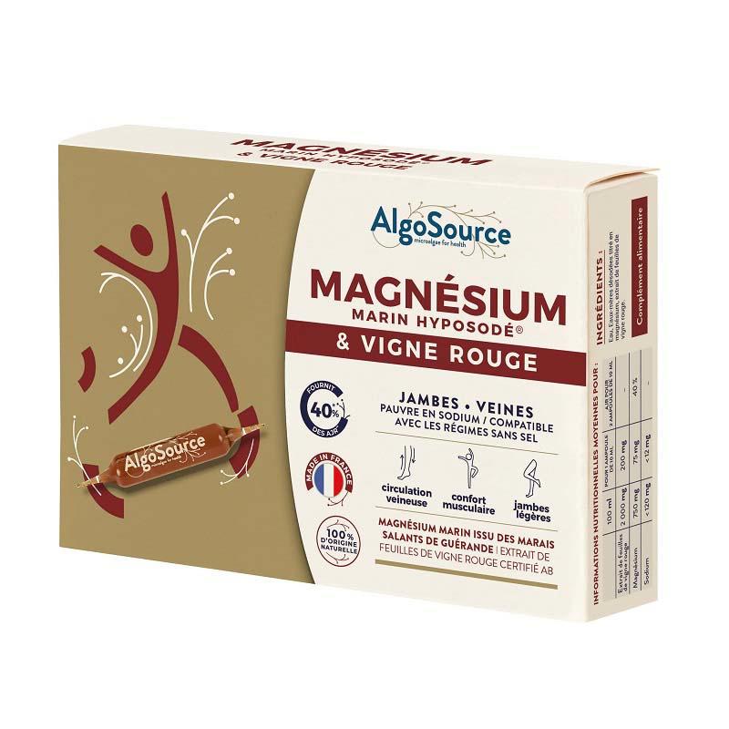 Magneziu Marin Hyposodic si Vita de Vie Rosie 20 fiole Algosource