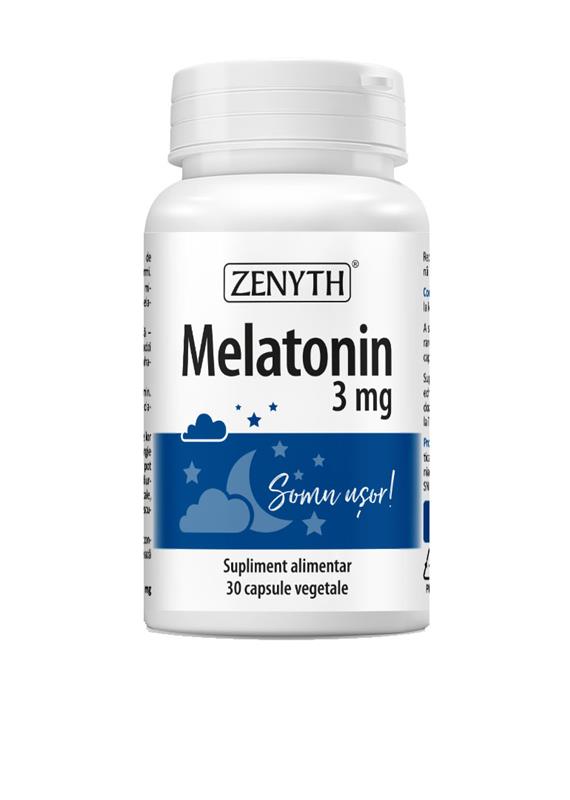 Melatonin 3 miligrame 30 capsule Zenyth