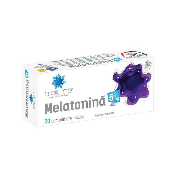 Melatonina 5 miligrame 30 comprimate BioSunLine Helcor