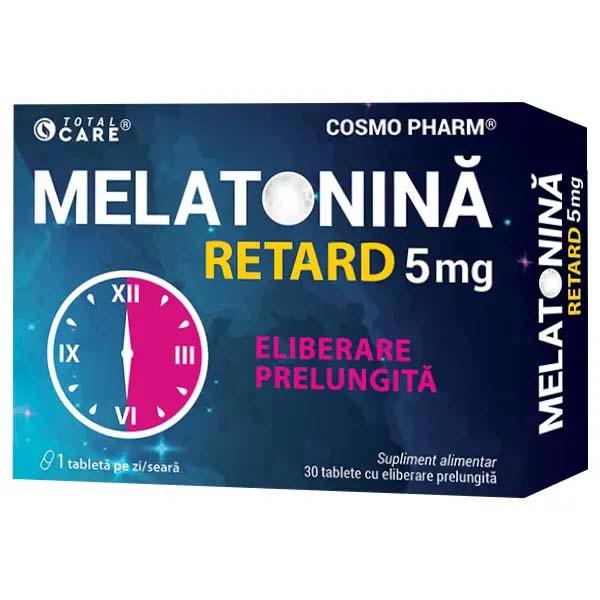 Melatonina Retard 5 miligrame 30 comprimate Cosmo Pharm