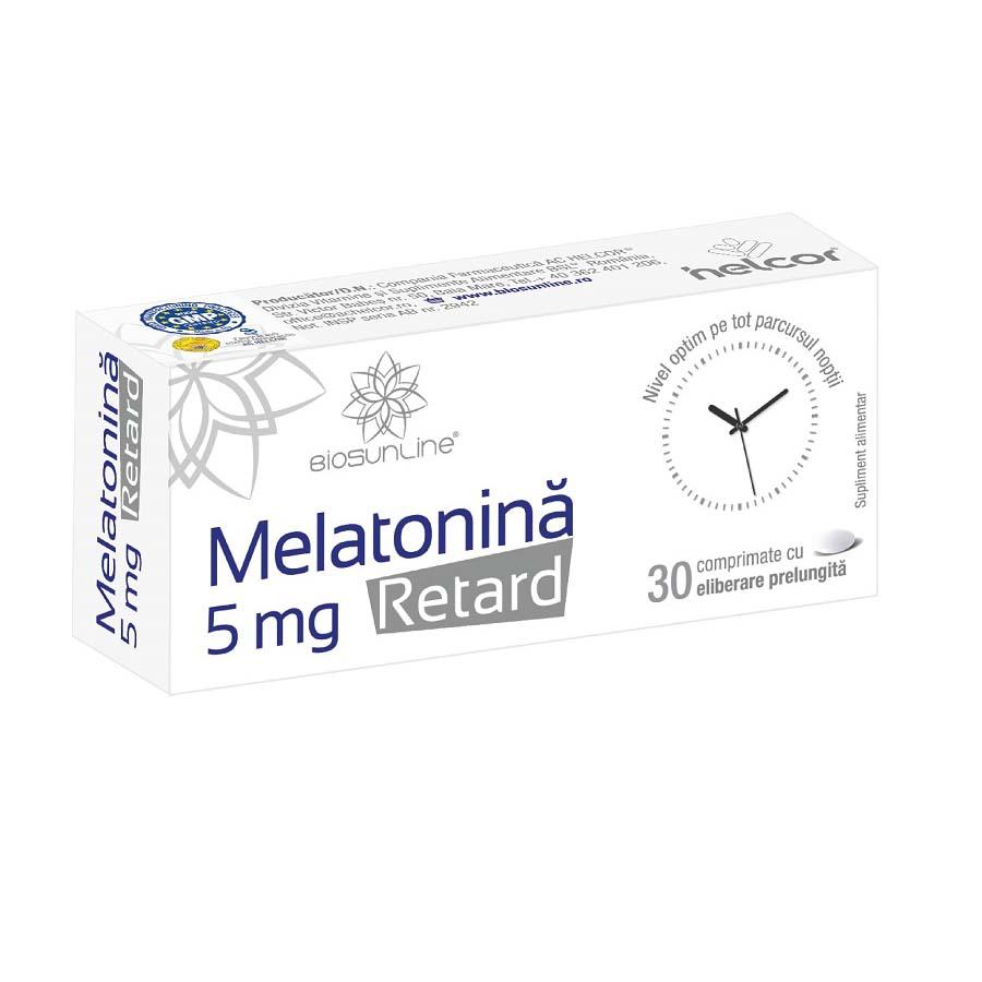 Melatonina Retard 5 miligrame BioSunLine 30 comprimate Helcor