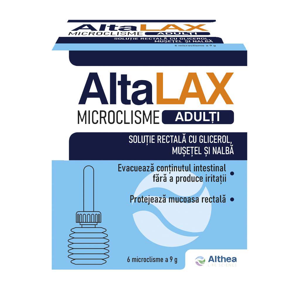 Microclisme pentru Adulti AltaLAX 6 bucati Althea Life Science