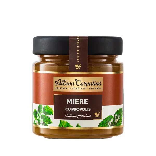 Miere cu Propolis 270 grame Albina Carpatina Apicola Pastoral Georgescu