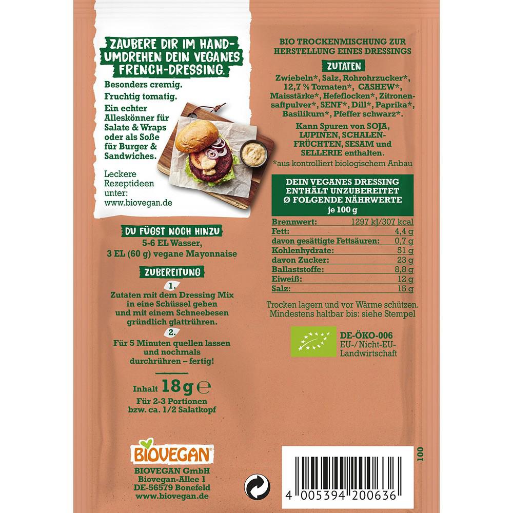 Mix Dressing Frantuzesc Fara Gluten Vegan Eco 18 grame Biovegan