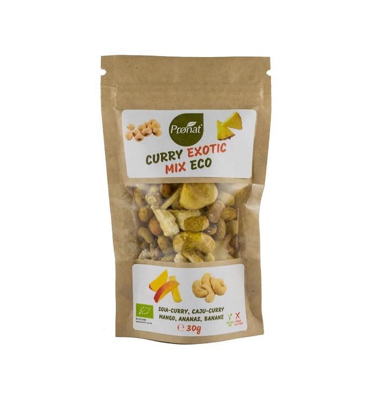 Mix Exotic Bio de Curry Caju Ananas Mango si Banane Pronat 30gr