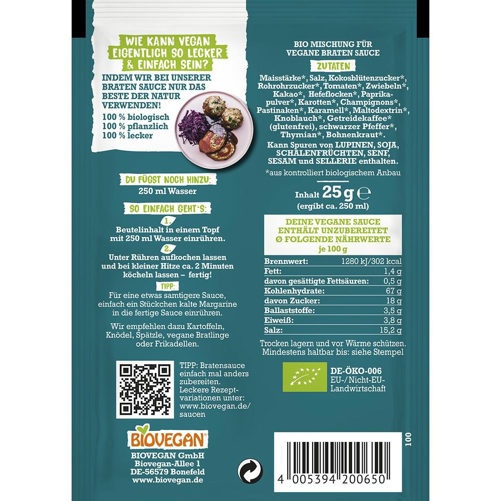 Mix pentru Sos Braten Fara Gluten Eco 25 grame Biovegan