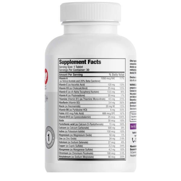 Multivitamine pentru Femei peste 50 Ani 30 tablete Bronson Laboratories