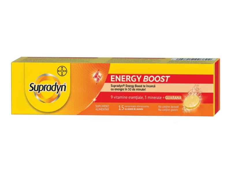 Multivitamine si Minerale Supradyn Energy Boost 15 comprimate efervescente Bayer