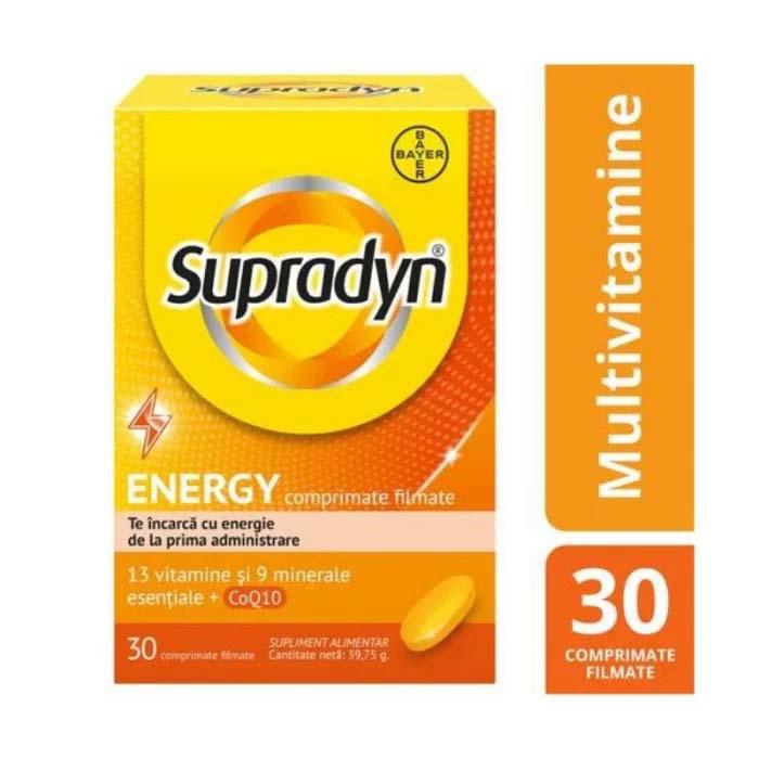 Multivitamine si Minerale Supradyn Energy cu Coenzima Q10 30 comprimate Bayer