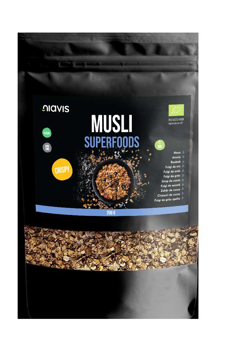 Musli Superfood Ecologic 200 grame Niavis