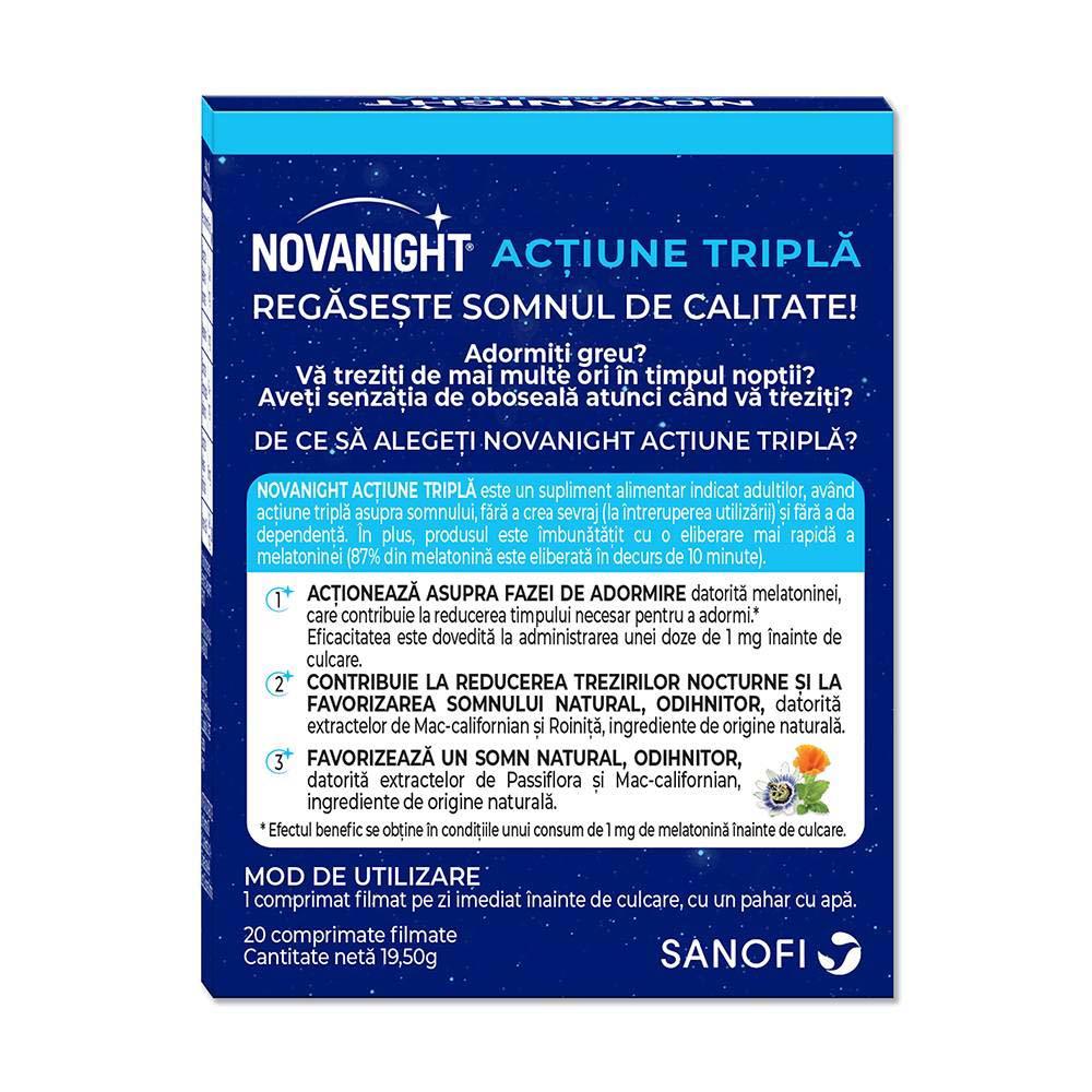 Novanight 20 comprimate filmate Sanofi