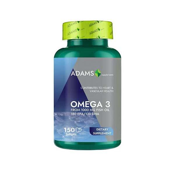 Omega 3 1000 miligrame 150 capsule Adams Vision