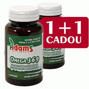 Omega 3-6-9 Adams Vision 30cps 1+1 cadou