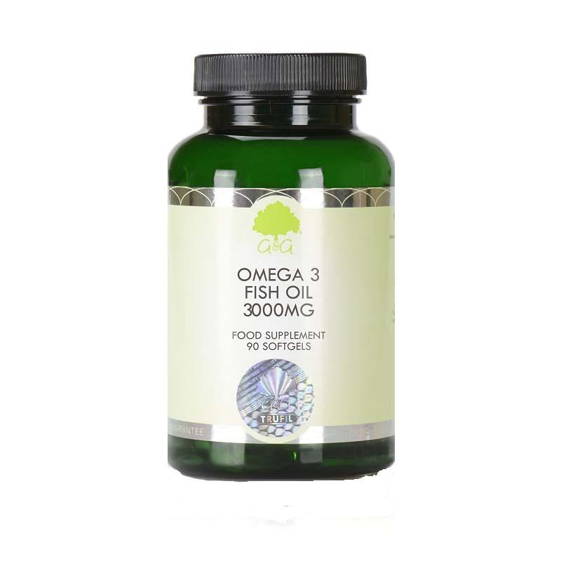 Omega 3 Ulei de Peste 3000 miligrame 90 capsule moi G&G