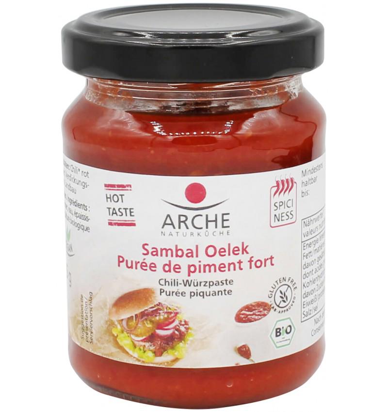 Pasta Eco de Chili Sambal Oelek 125 grame Arche Naturkuche