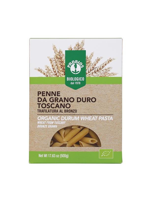 Penne Bio din Grau Dur Probios 500gr