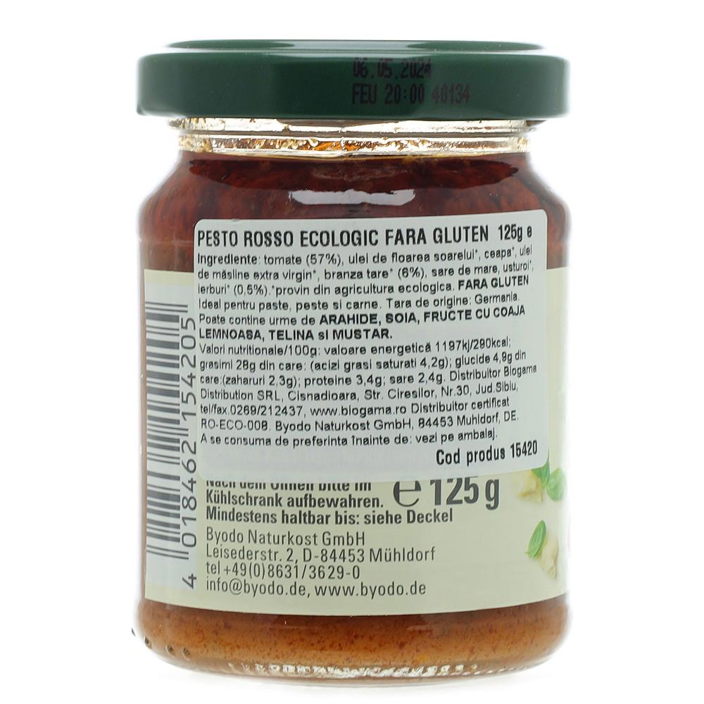 Pesto Rosso Fara Gluten Eco 125 grame Byodo