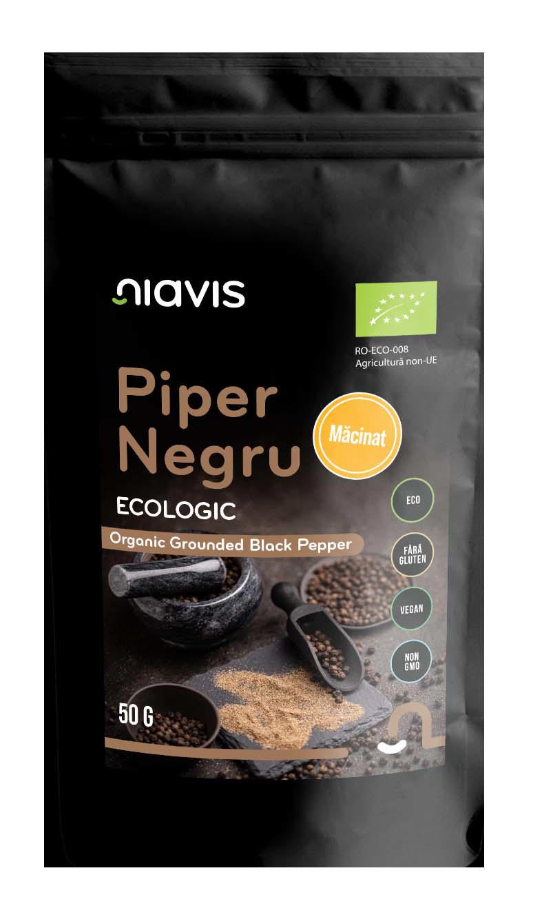 Piper Negru Macinat Ecologic 50 grame Niavis