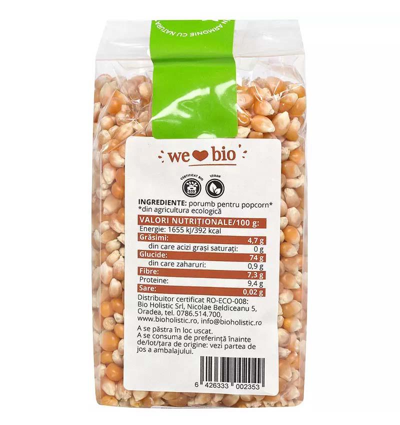 Porumb pentru Popcorn Eco 400 grame Obio