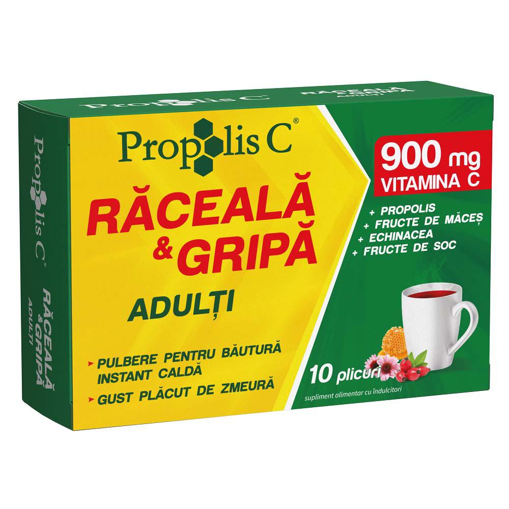 Propolis C Raceala si Gripa Adulti 10 plicuri Fiterman Pharma