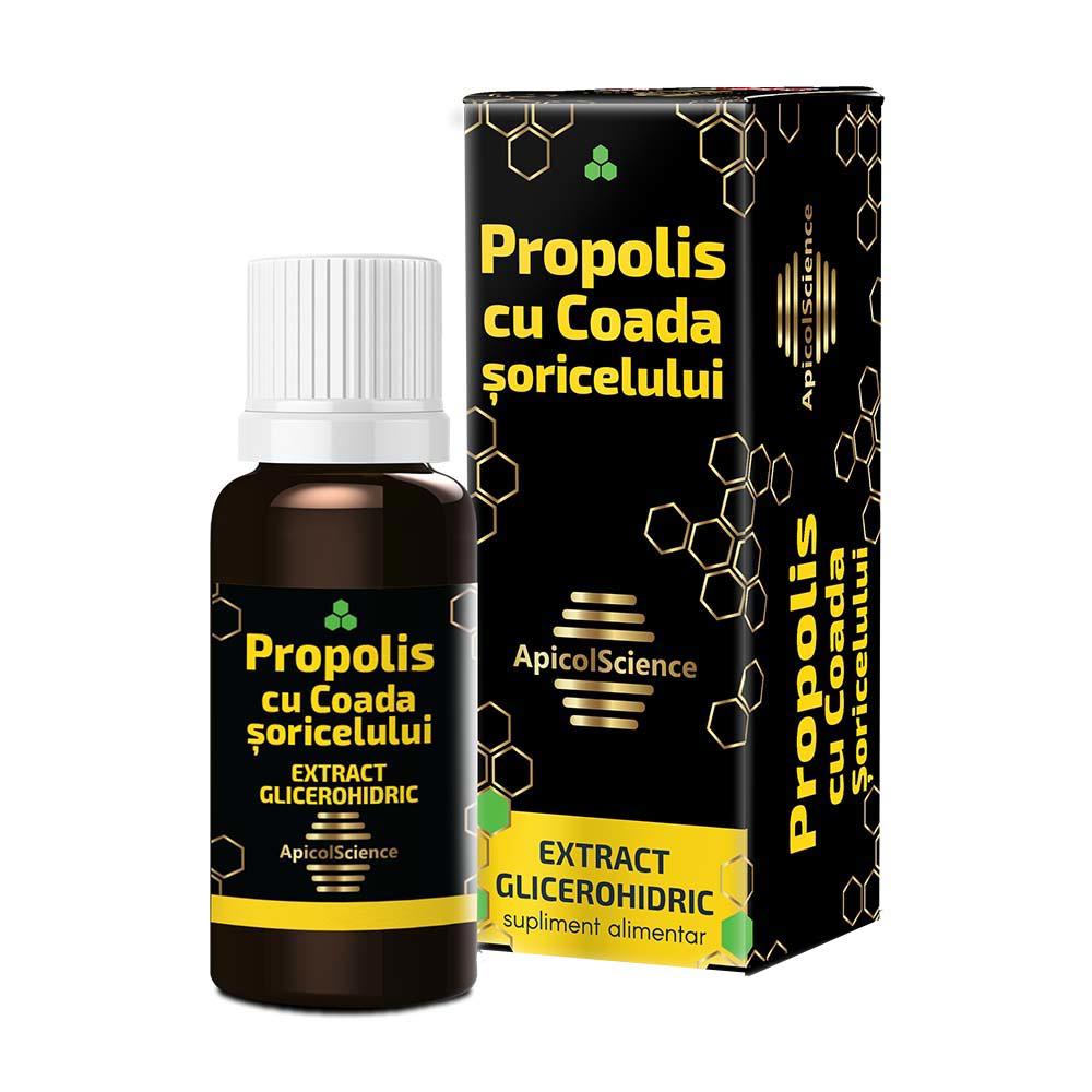 Propolis Glicerohidric cu Coada Soricelului 30 mililitri ApicolScience