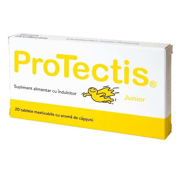 Protectis Junior cu Aroma de Capsuni 20 comprimate BioGaia