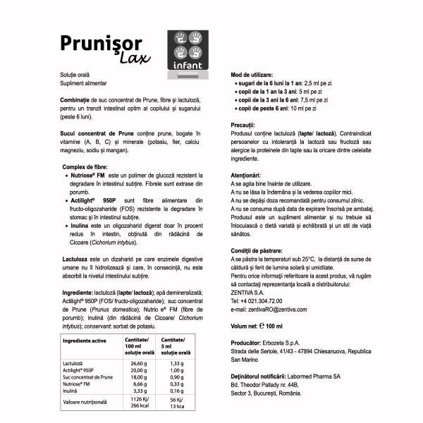 prunisor lax infant uno