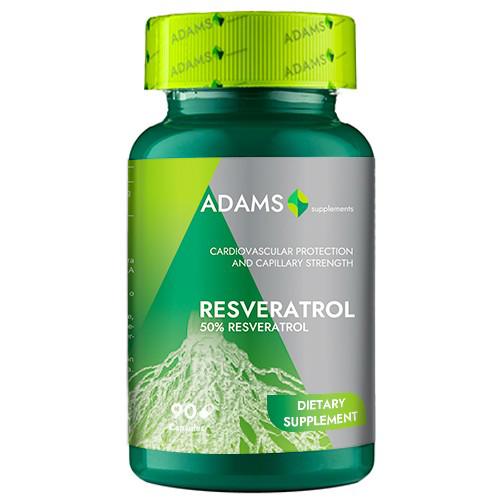 Resveratrol 50 miligrame 90 capsule Adams Vision