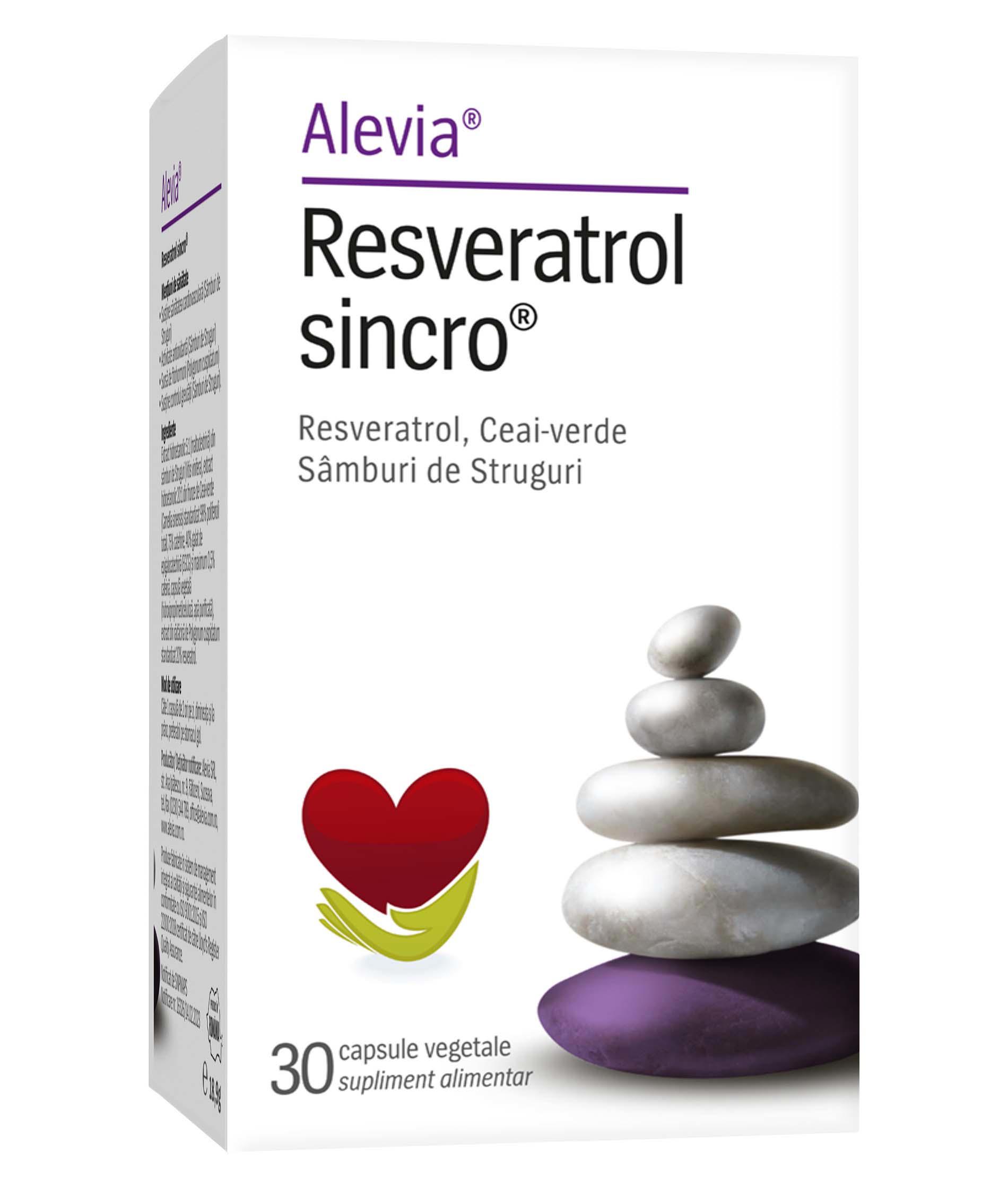 Resveratrol Sincro 30 comprimate Alevia