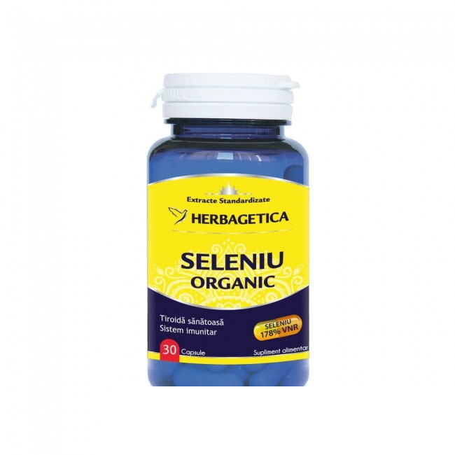 Seleniu Organic Herbagetica 30cps