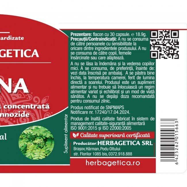 Senna 30 capsule vegetale Herbagetica