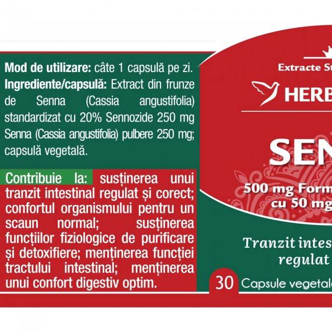 Senna 30 capsule vegetale Herbagetica