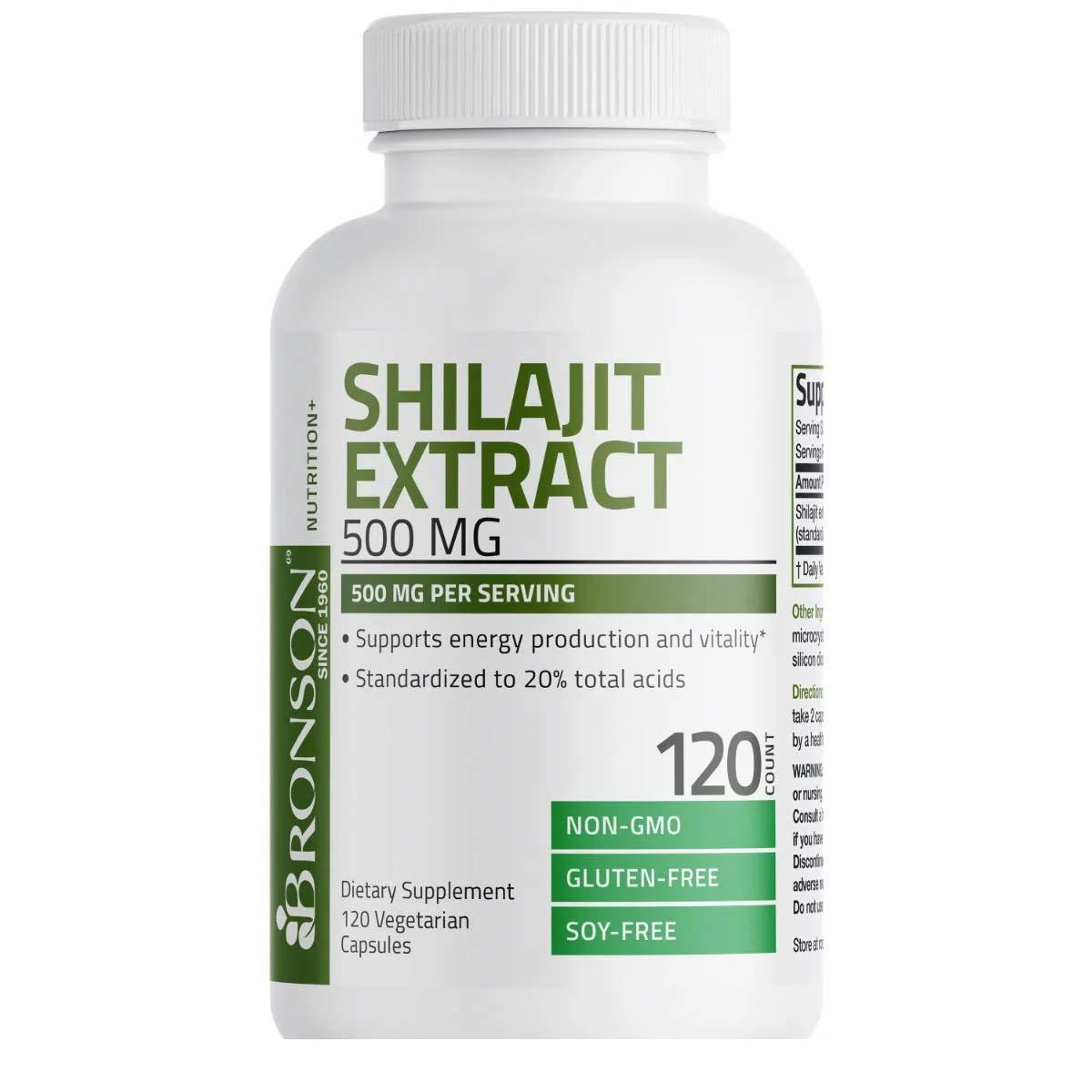 Shilajit Mumio Extract 500 miligrame 120 capsule Bronson Laboratories