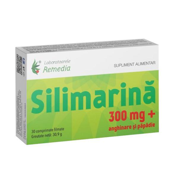 Silimarina 300 miligrame 30 comprimate filmate Laboratoarele Remedia