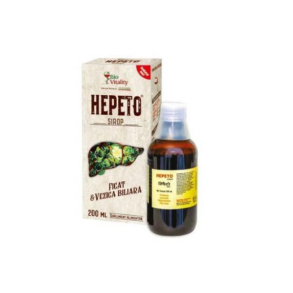 Sirop Hepeto 200 mililitri Bio Vitality