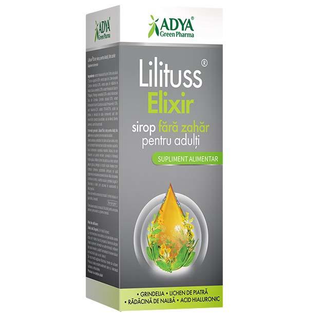 Sirop pentru Adulti Fara Zahar Lilituss Elixir 180 mililitri Adya Green Pharma