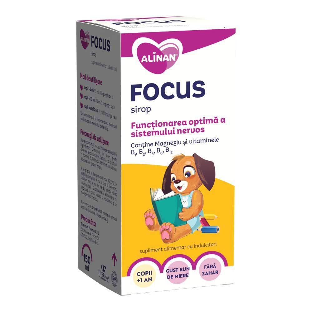 Sirop pentru Functionarea Optima a Sistemului Nervos pentru Copii Focus 150 mililitri Alinan Fiterman