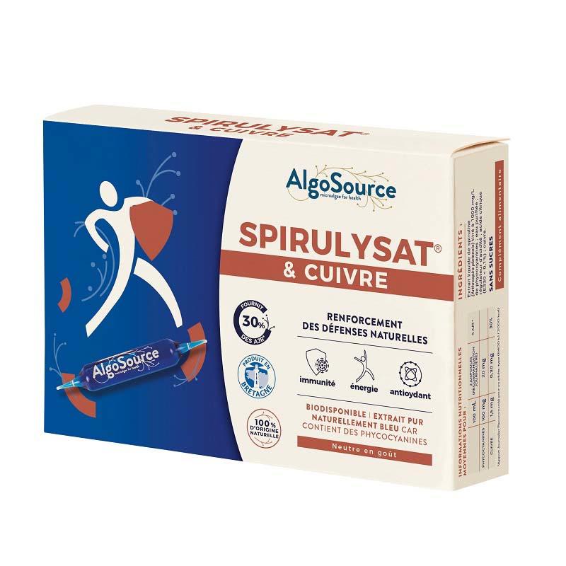 Spirulysat și Cupru 20 fiole Algosource