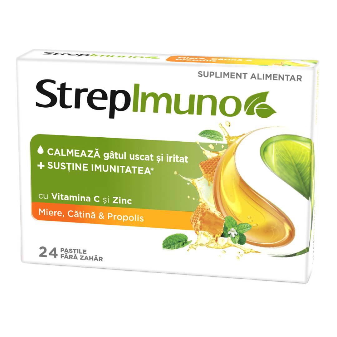 Strepimuno cu Miere Catina si Propolis 24 pastile de supt Reckitt Benckiser