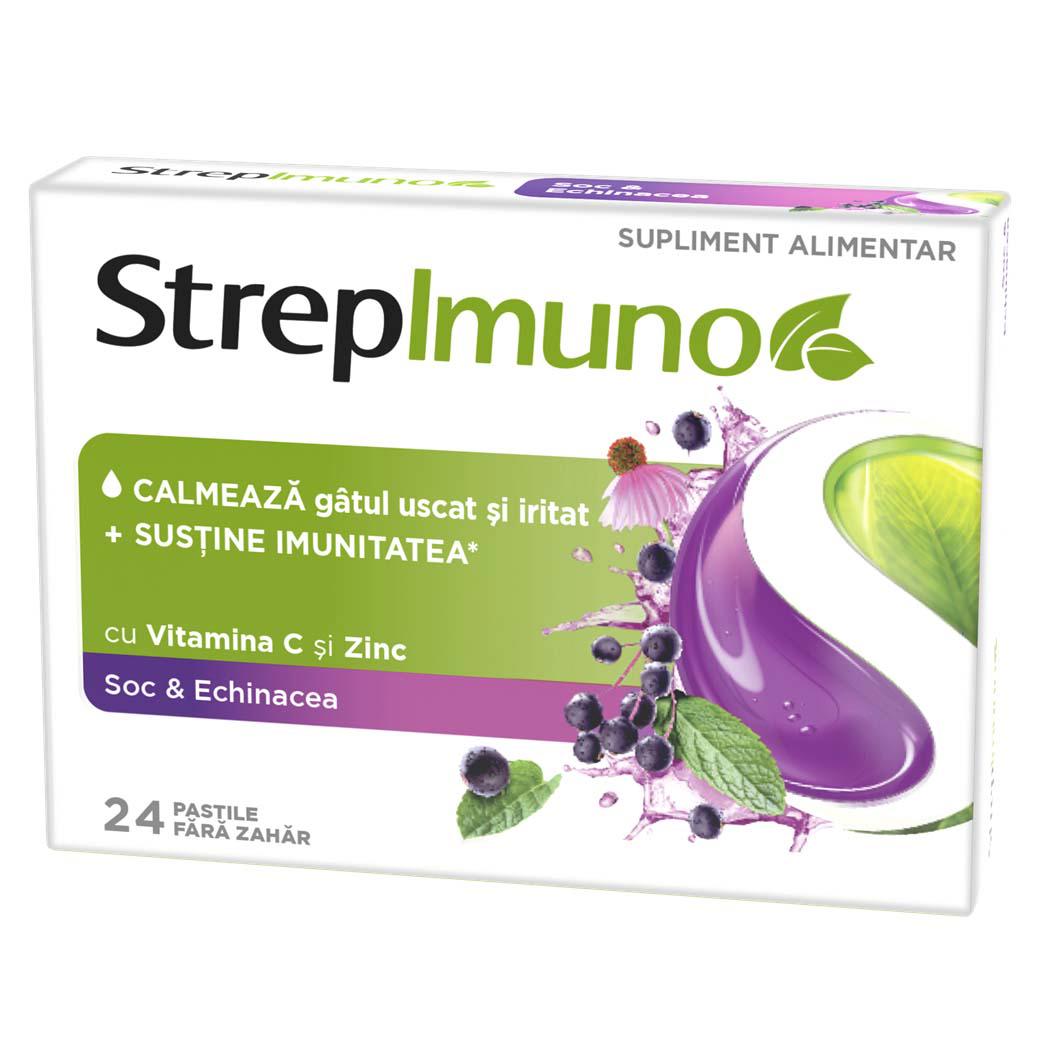 Strepimuno cu Soc si Echinacea 24 pastile de supt Reckitt Benckiser