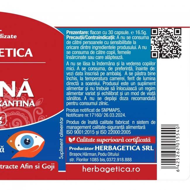 Super Luteina Zeaxantina 30 capsule vegetale Herbagetica