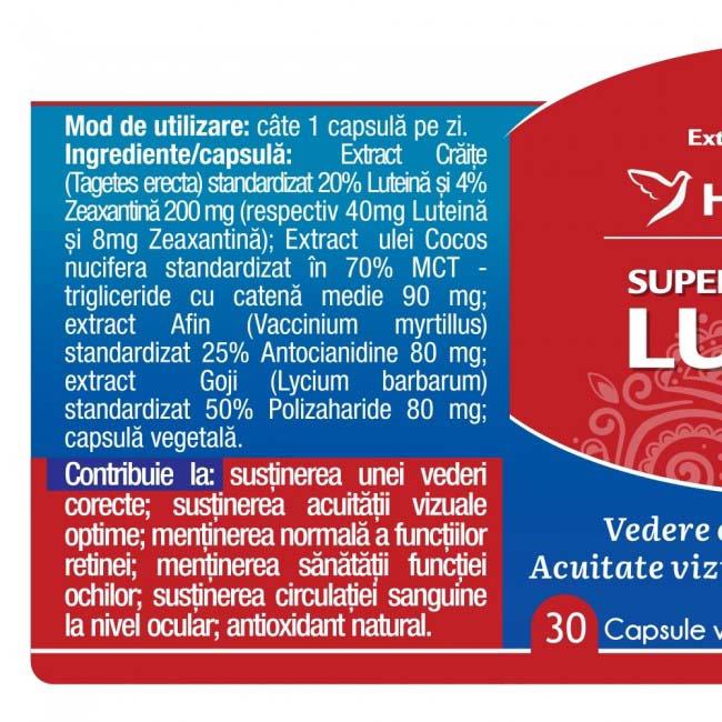 Super Luteina Zeaxantina 30 capsule vegetale Herbagetica